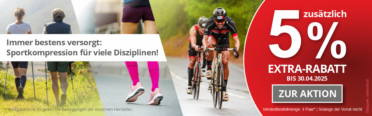 Sportkompression Aktion-April